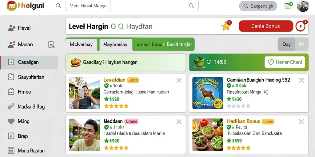 gogorummy - Fitur bermain bersama teman secara online.