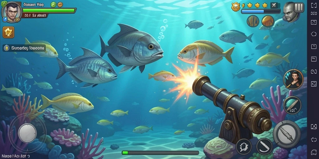 rajampo - Screenshot menunjukkan karakter dan level yang menantang.